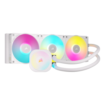 iCUE LINK TITAN 360 RX RGB, White, 360mm Radiator, Liquid Cooling System