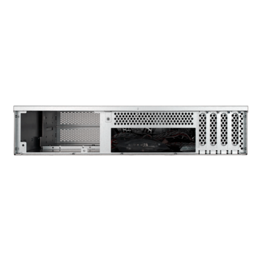 R200-015, 2x 5.25&quot; External Bays, 4x 3.5&quot; Internal Bays, No PSU, microATX, Black, 2U Chassis - TAA Compliant