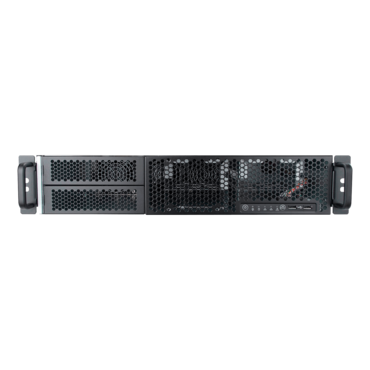 IW-R200N, 2x 5.25&quot; External Bays, 6x 3.5&quot; Internal Bays, No PSU, CEB, Black, 2U Chassis - TAA Compliant