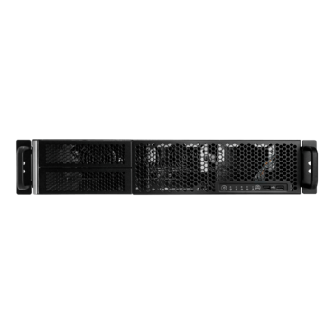 R200-01N-CR800.U3, 2x 5.25&quot; External Bays, 6x 3.5&quot; Internal Bays, No PSU, EEB, Black/Grey, 2U Chassis - TAA Compliant