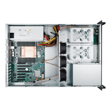 R200-01N-CR800.U3, 2x 5.25&quot; External Bays, 6x 3.5&quot; Internal Bays, No PSU, EEB, Black/Grey, 2U Chassis - TAA Compliant