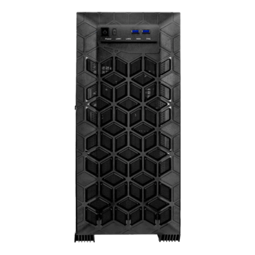 PL070X.B3, 5x 3.5&quot;/2.5&quot; Internal Bays, No PSU, EEB, Black, Mid Tower Chassis - TAA Compliant