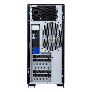 PL070X.B3, 5x 3.5&quot;/2.5&quot; Internal Bays, No PSU, EEB, Black, Mid Tower Chassis - TAA Compliant