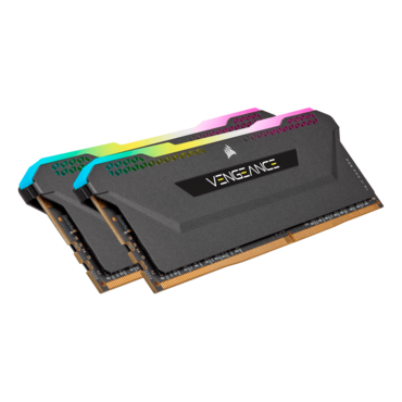 32GB (4 x 8GB) VENGEANCE® RGB PRO SL DDR4 3200MHz, CL16, Black, RGB LED, DIMM Memory
