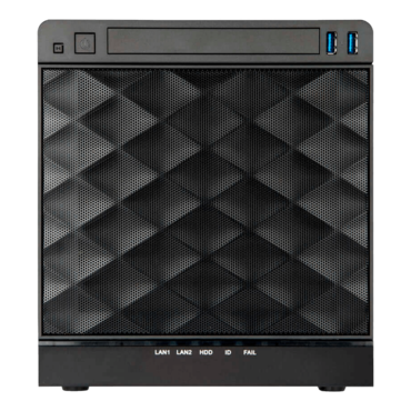 MS04-S315.H, 1x Slim ODD, 4x 3.5&quot;/2.5&quot; External Bays, 315W PSU, Mini-ITX, Black, Mini Tower Chassis - TAA Compliant