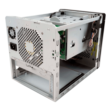 MS04-S315.H, 1x Slim ODD, 4x 3.5&quot;/2.5&quot; External Bays, 315W PSU, Mini-ITX, Black, Mini Tower Chassis - TAA Compliant