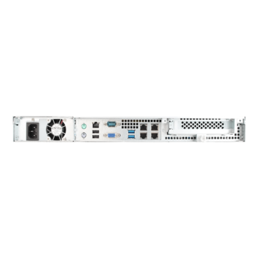 RS104-02SN-S315.H(D), 4x 3.5&quot;/2.5&quot; External Bays, 2x 2.5&quot; Internal Bays, 315W PSU, ATX, Black/Grey, 1U Chassis - TAA Compliant