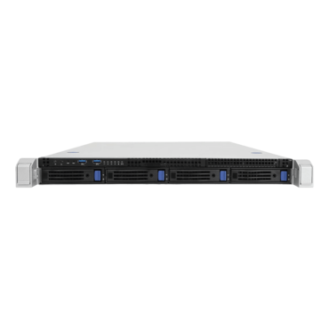 IW-RS104-02M-R750, 1x Slim ODD, 4x 3.5&quot;/2.5&quot; External Bays, 2x 2.5&quot; Internal Bays, 750W Rdt PSU, EEB, Black/Grey, 1U Chassis - TAA Compliant