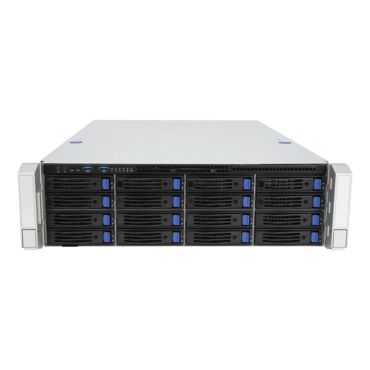 IW-RS316-02M-CR550.H, 16x 3.5&quot;/2.5&quot; External Bays, 4x 2.5&quot; Internal Bays, 550W Rdt PSU, EEB, Black/Grey, 3U Chassis - TAA Compliant