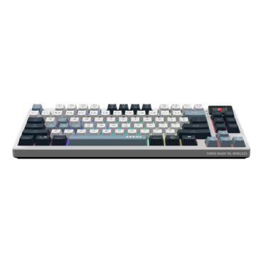 FORGE GK600 TKL WIRELESS SKY, RGB, Linear, Wired/Bluetooth/Wireless, White, Mechanical Gaming Keyboard