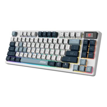 FORGE GK600 TKL WIRELESS SKY, RGB, Linear, Wired/Bluetooth/Wireless, White, Mechanical Gaming Keyboard