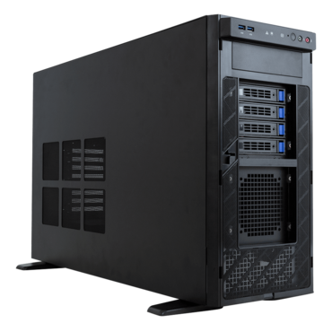 W773-W80, Tower, Intel® W790, 4x 3.5"/2.5" SATA Hotswap, 2x M.2, 8x DDR5, 2x 10Gb Ethernet, 2000W PSU