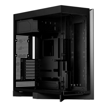 LUCA L70, Tempered Glass, No PSU, E-ATX, Black, Mid Tower Case