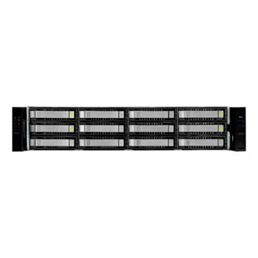 RS212-07-CR800.OLE, 12x 3.5&quot;/2.5&quot; External Bays, 2x 2.5&quot; Rear External Bays, 800W CRPS PSU, EEB, Black/Grey, 2U Chassis - TAA Compliant