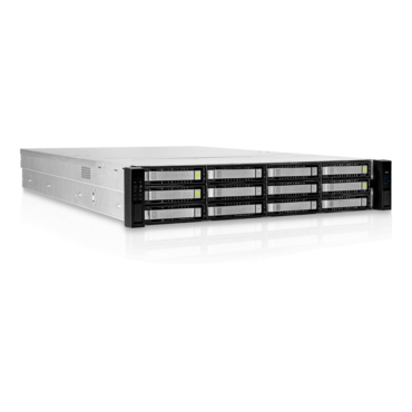 RS212-07-CR800.OLE, 12x 3.5&quot;/2.5&quot; External Bays, 2x 2.5&quot; Rear External Bays, 800W CRPS PSU, EEB, Black/Grey, 2U Chassis - TAA Compliant