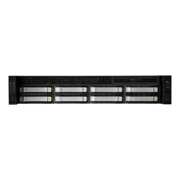 RS208-07-CR800.OL.R, 1x Slim ODD, 8x 3.5&quot;/2.5&quot; External Bays, 3x 2.5&quot; Internal Bays, 2x 2.5&quot; Rear External Bays, No PSU, EEB, Black/Grey, 2U Chassis - TAA Compliant