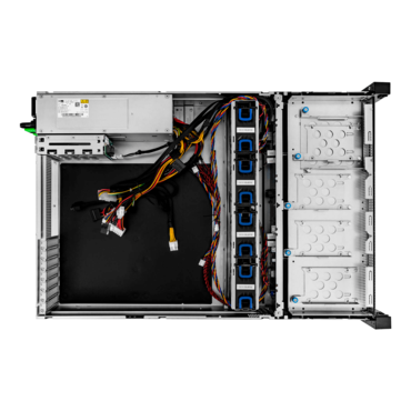 RS208-07-CR800.OL.R, 1x Slim ODD, 8x 3.5&quot;/2.5&quot; External Bays, 3x 2.5&quot; Internal Bays, 2x 2.5&quot; Rear External Bays, No PSU, EEB, Black/Grey, 2U Chassis - TAA Compliant