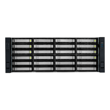RS42407-CR800.OLE.R, 24x 3.5&quot;/2.5&quot; External Bays, 2x 2.5&quot; Rear External Bays, No PSU, EEB, Black/Grey, 4U Chassis - TAA Compliant