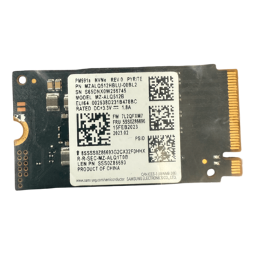 512GB PM991a, 2200 / 1850 MB/s, V-NAND 3-bit MLC, PCIe NVMe 3.0 x4, M.2 2242 OEM SSD