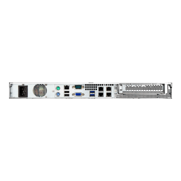 RA100-S315.B3.3F, 1x Slim ODD, 2x 3.5 Internal Bays, 315W PSU, ATX, Black/Grey, 1U Chassis - TAA Compliant