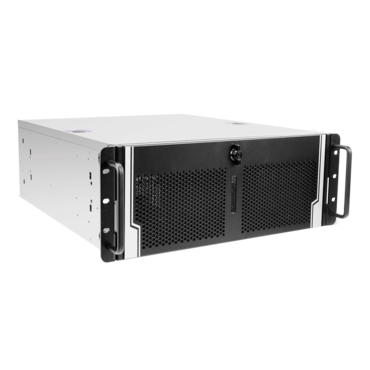 R400N-8P.3F.CR800, 3x 5.25&quot; + 1x 3.5&quot; External Bays, 3x 2.5&quot; Internal Bays, 800W PSU, CEB, Black/Grey, 4U Chassis - TAA Compliant