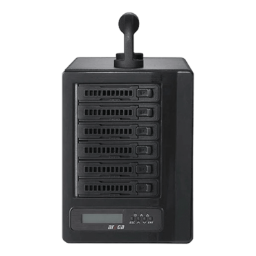 ARC-8050T3U-6MN, 6-Bay (2.5”) 12Gb NVMe/SAS/SATA Thunderbolt 3 / USB 3.2 Gen2 RAID Enclosure Tower
