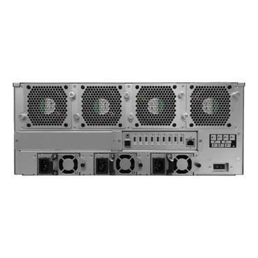 ARC-8050T3-SAN9, 24-Bay 4U Rackmount 9-Port Thunderbolt 3 SAN / Hardware RAID / Redundant Power Supply