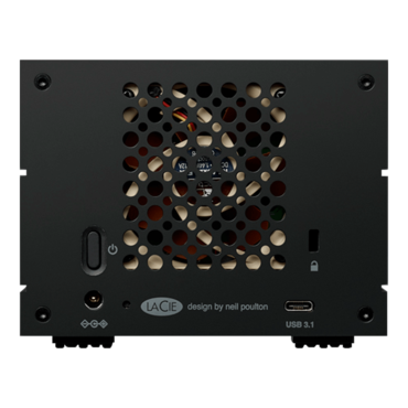 36TB LaCie 2big RAID, USB-C 3.2 Gen 2, Black, External Hard Drive