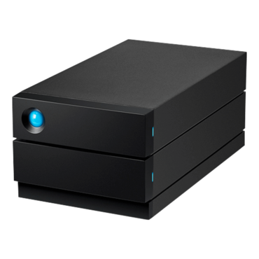 48TB LaCie 2big RAID, USB-C 3.2 Gen 2, Black, External Hard Drive