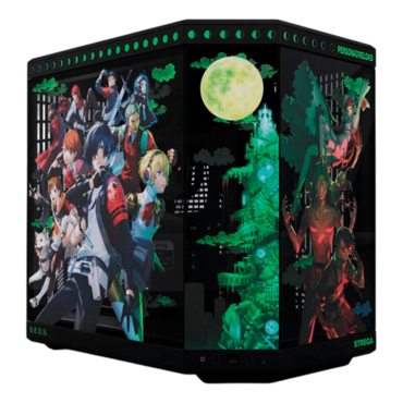 Persona 3 Reload Y70, Tempered Glass, No PSU, E-ATX, Black/Green, Mid Tower Case