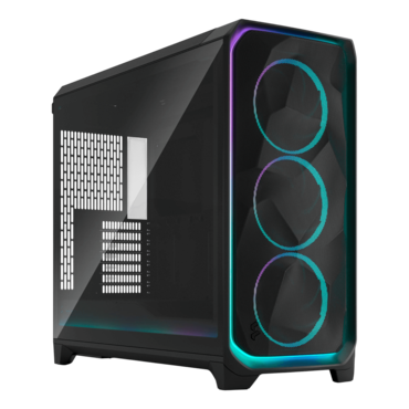 Meshify 3 XL Ambience Pro RGB TG Light Tint, Tempered Glass, No PSU, E-ATX, Black, Full Tower Case