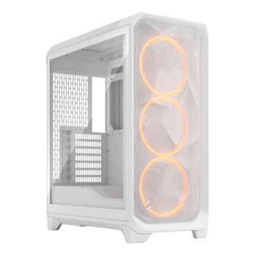 Meshify 3 RGB TG Light Tint, Tempered Glass, No PSU, E-ATX, White, Mid Tower Case