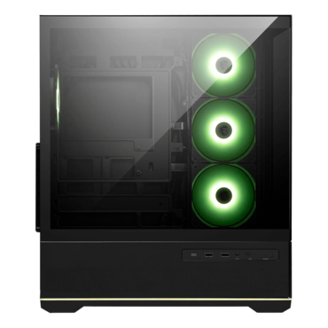 MAG PANO 110R PZ, Tempered Glass, No PSU, ATX, Black, Mid Tower Case