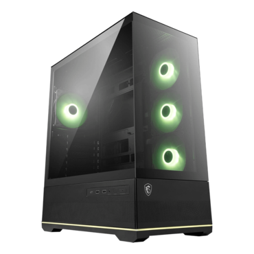 MAG PANO 110R PZ, Tempered Glass, No PSU, ATX, Black, Mid Tower Case