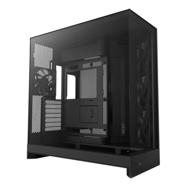 H9 Flow (2025), Tempered Glass, No PSU, E-ATX, Black, Mid Tower Case