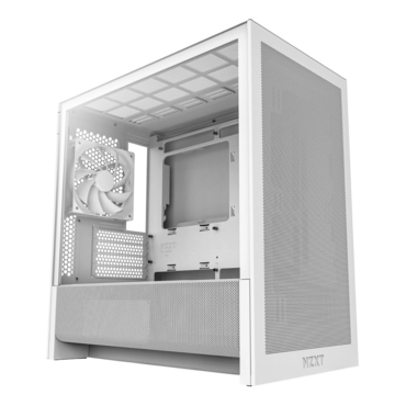 H3 Flow (2025), Tempered Glass, No PSU, microATX, White, Mini Tower Case
