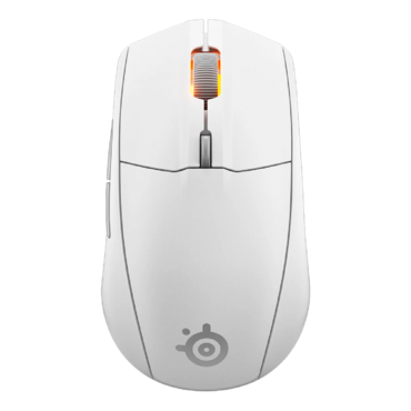 Rival 3 Wireless Gen 2, 18000-dpi, Wireless/Bluetooth, White, Optical Gaming Mouse