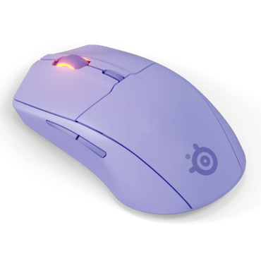 Rival 3 Wireless Gen 2, 18000-dpi, Wireless/Bluetooth, Lavender, Optical Gaming Mouse