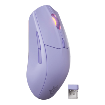 Rival 3 Wireless Gen 2, 18000-dpi, Wireless/Bluetooth, Lavender, Optical Gaming Mouse