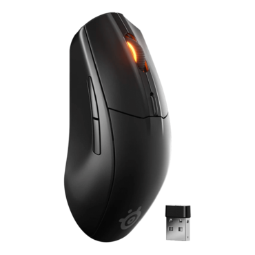 Rival 3 Wireless Gen 2, 18000-dpi, Wireless/Bluetooth, Black, Optical Gaming Mouse