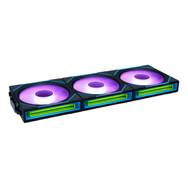UNI FAN SL-INF Wireless Reverse 3 x 120mm, w/ Controller, ARGB LEDs, 2200 RPM, 69.7 CFM, 32.2 dBA, Cooling Fans
