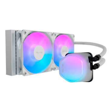 Elite Liquid 240, White, 240mm Radiator, Liquid Cooling System