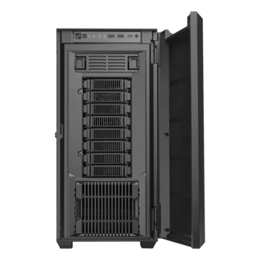 CS383, 8x 3.5&quot;/2.5&quot; External Bays, No PSU, E-ATX / SSI-EEB, Black, Full Tower Chassis