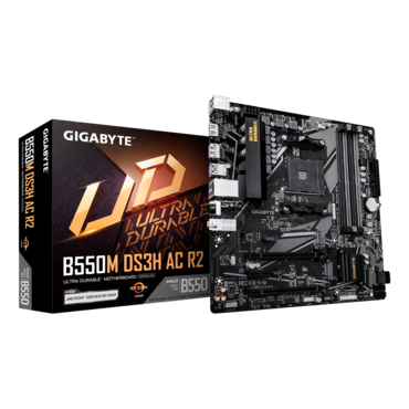 B550M DS3H AC R2, AMD B550 Chipset, AM4, microATX Motherboard