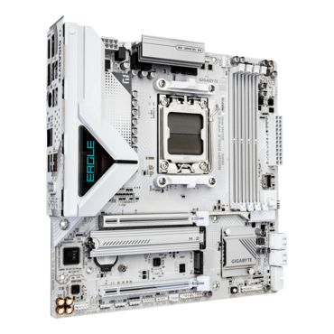 B850M EAGLE WIFI6E ICE, AMD B850 Chipset, AM5, microATX Motherboard