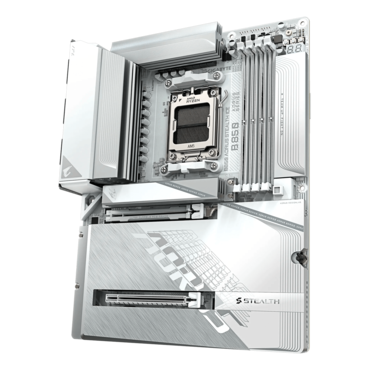 B850 AORUS STEALTH ICE, AMD B850 Chipset, AM5, ATX Motherboard