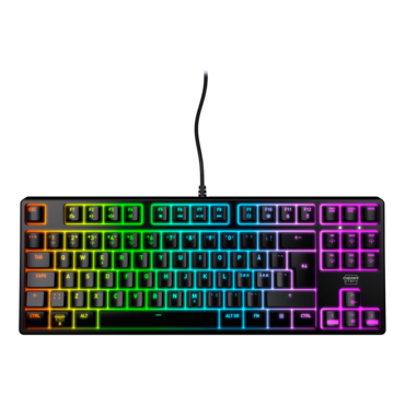 XTRFY K4V2 RGB TKL, RGB, Cherry MX2A Red, Wired, Black, Mechanical Gaming Keyboard