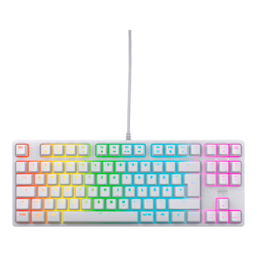 XTRFY K4V2 RGB TKL, RGB, Cherry MX2A Red, Wired, White, Mechanical Gaming Keyboard