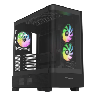 View 290 TG ARGB, Tempered Glass, No PSU, ATX, Black, Mid Tower Case