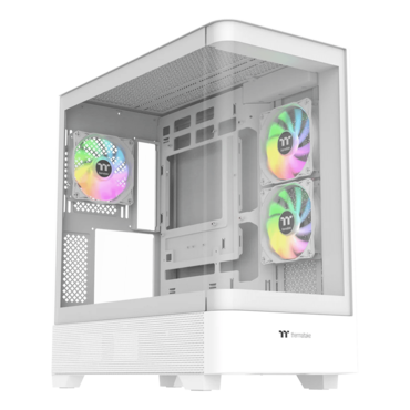 View 290 TG ARGB Snow, Tempered Glass, No PSU, ATX, White, Mid Tower Case